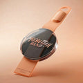 Front view of Orange Mo'Bettah Airplane Phone Holder for MagSafe-compatible iPhone