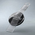 Front view of Clear Mo'Bettah Airplane Phone Holder for MagSafe-compatible iPhone
