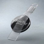 Front view of Clear Mo'Bettah Airplane Phone Holder for MagSafe-compatible iPhone